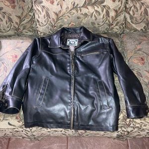 Whispering Smith faux leather jacket small